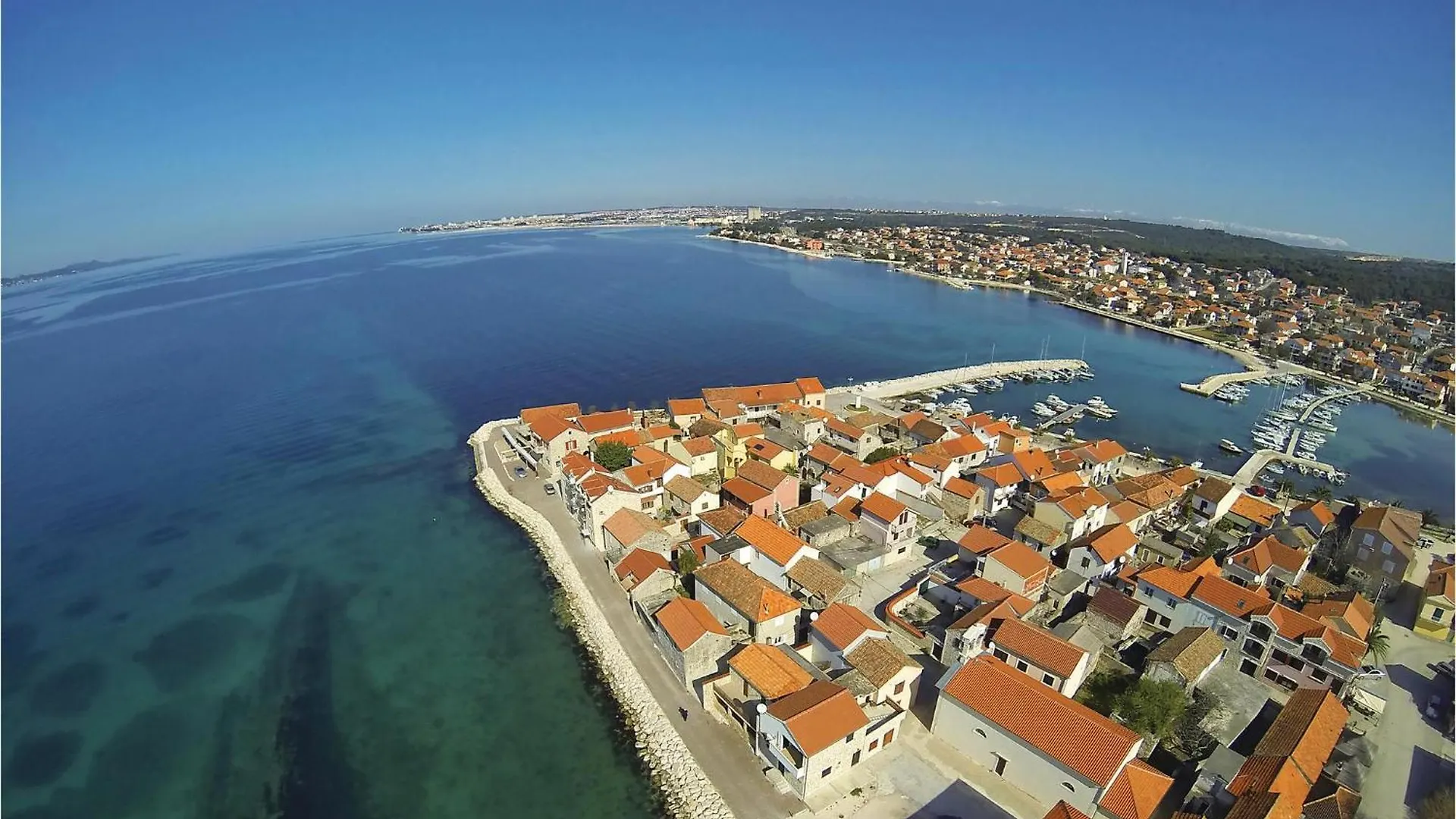 Stunning Apartment In Bibinje With House Sea View